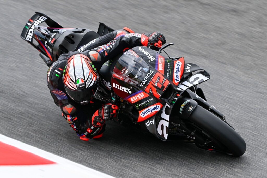 Bezzecchi leads Aprilia front-row lockout Bezzecchi leads Aprilia front-row lockout