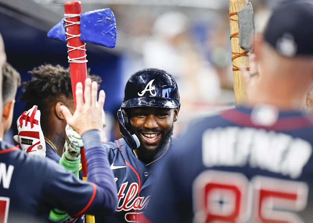 Braves’ late breakthrough fuels 8-4 win against Miami Braves’ late breakthrough fuels 8-4 win against Miami