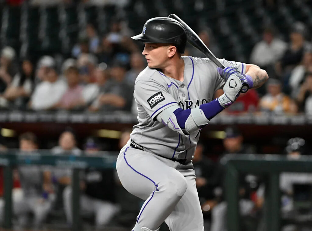 TJ Rumfield hit by pitch, leaves Rockies-Dodgers game TJ Rumfield hit by pitch, leaves Rockies-Dodgers game