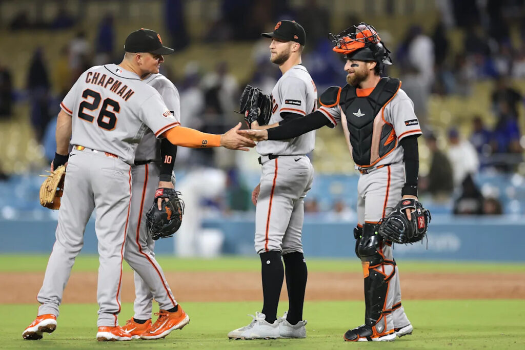 Eric Haase ruins Ice Cube Night in Giants’ 6-2 win over Dodgers