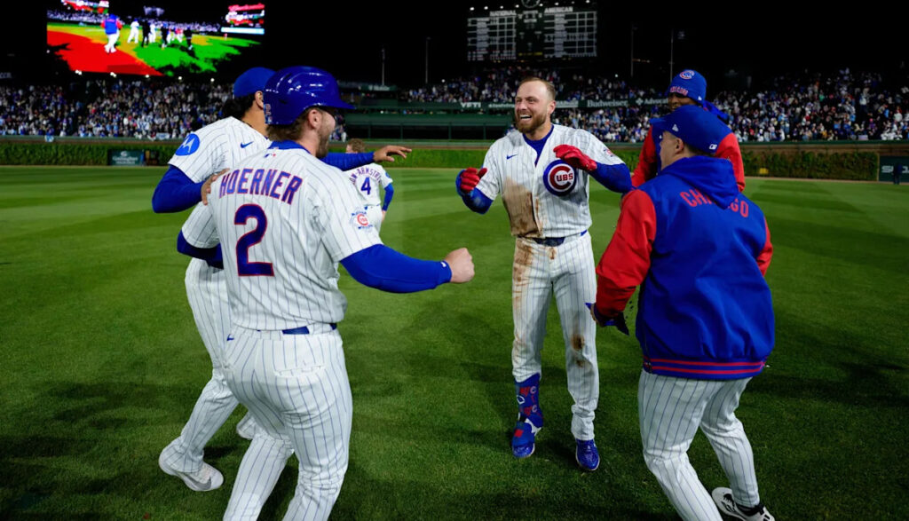 The Cubs are walking all over the league