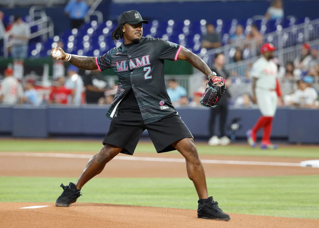 Malik Willis threw first pitch at Marlins game. It didn’t go well.