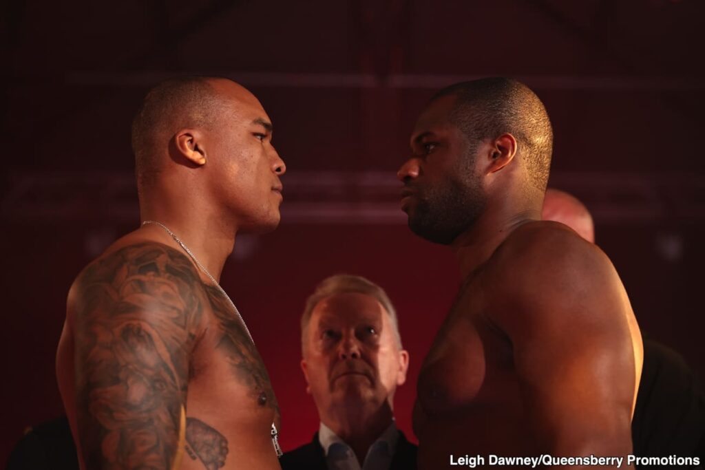 Fabio Wardley vs Daniel Dubois Live Results From UK Today