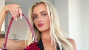 Morgan Riddle says ‘make breakups fun again’ as ex-wag goes braless in plunging top days after split from Taylor Fritz