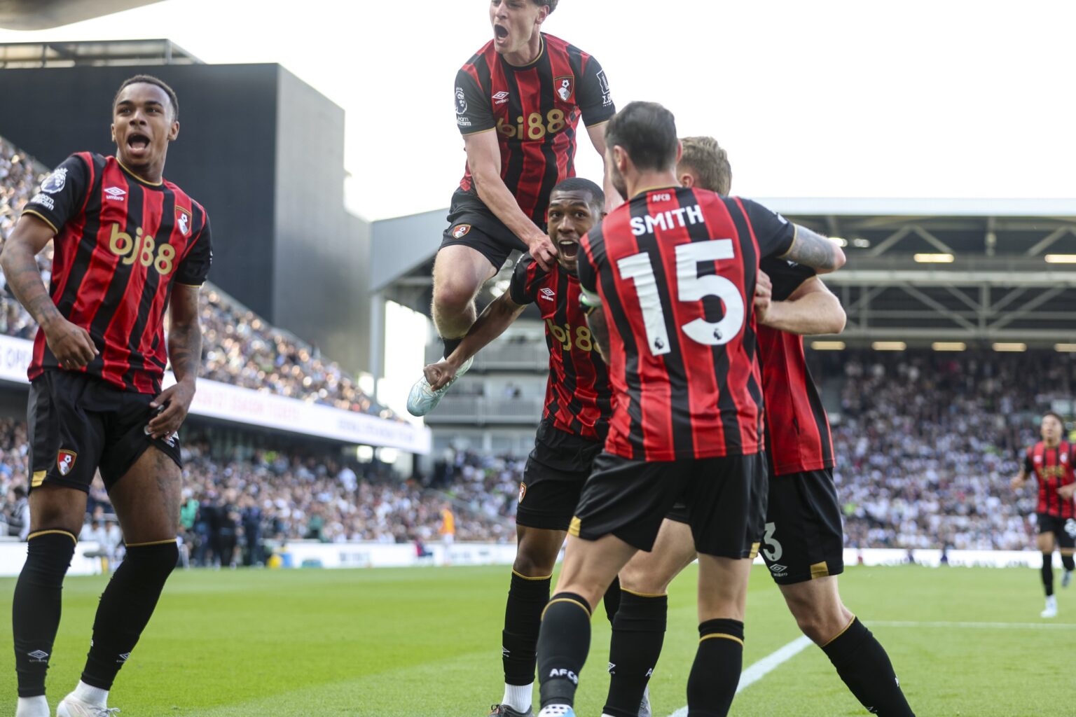 Fulham 0 Bournemouth 1: Rayan scores beauty as TWO stars are shown straight red cards for moments of madness