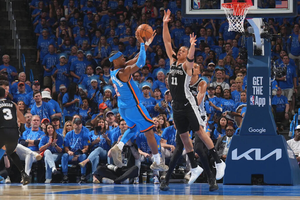 Carter Bryant helps Spurs steal Western Conference finals opener