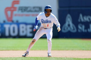 Dodgers prospect Kendall George may have sustained serious knee injury while avoiding team’s bat dog Dodgers prospect Kendall George may have sustained serious knee injury while avoiding team’s bat dog