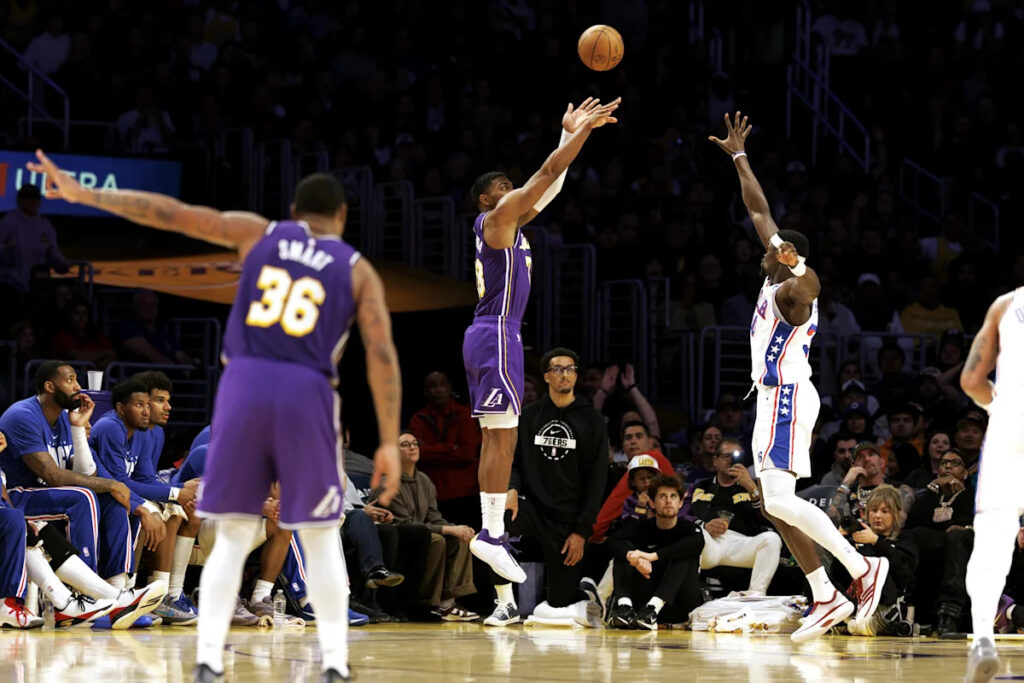Rui Hachimura praised a former Lakers coach for his improvement as 3-point shooter Rui Hachimura praised a former Lakers coach for his improvement as 3-point shooter