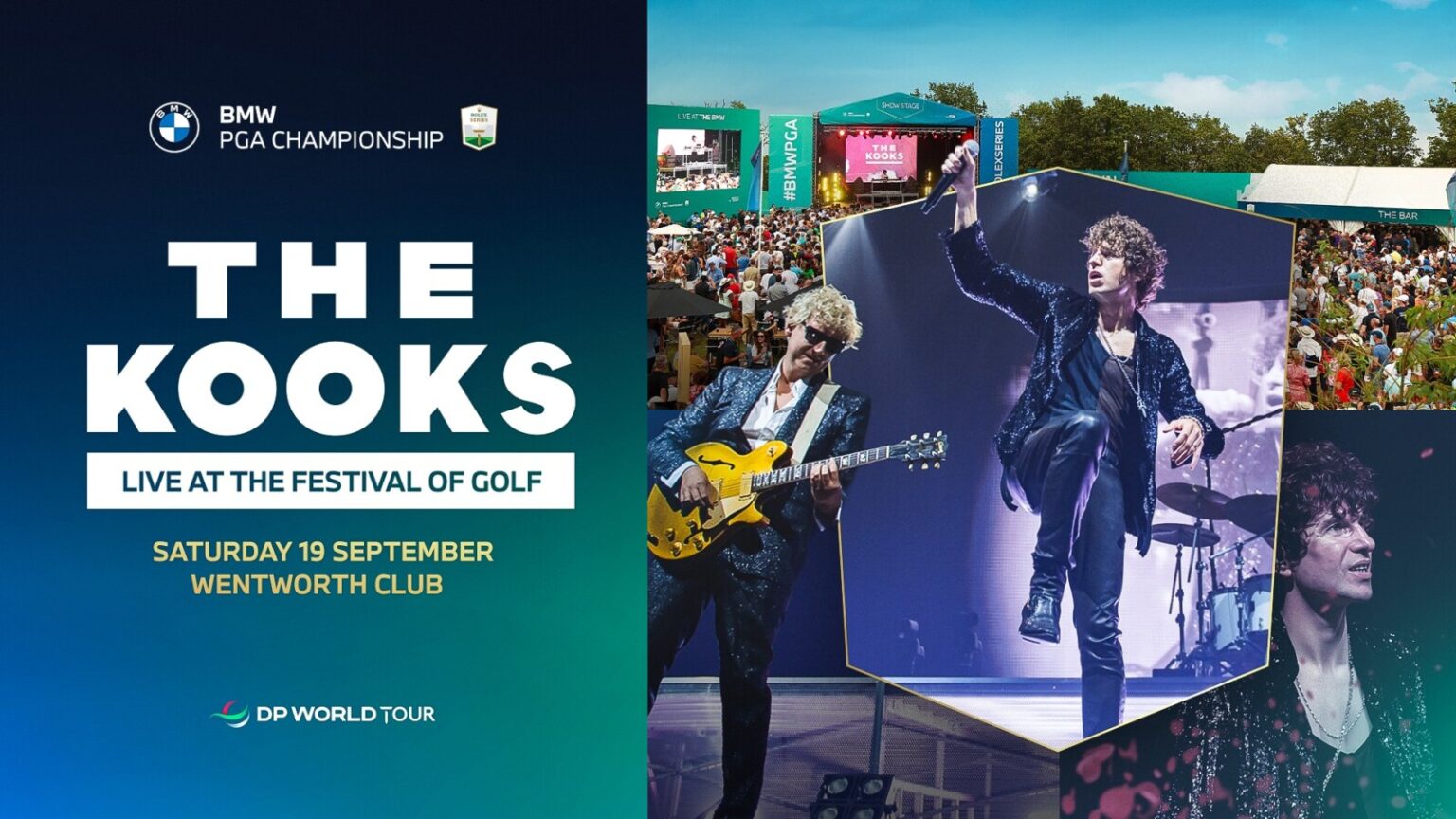 The Kooks to headline show stage at BMW PGA Championship