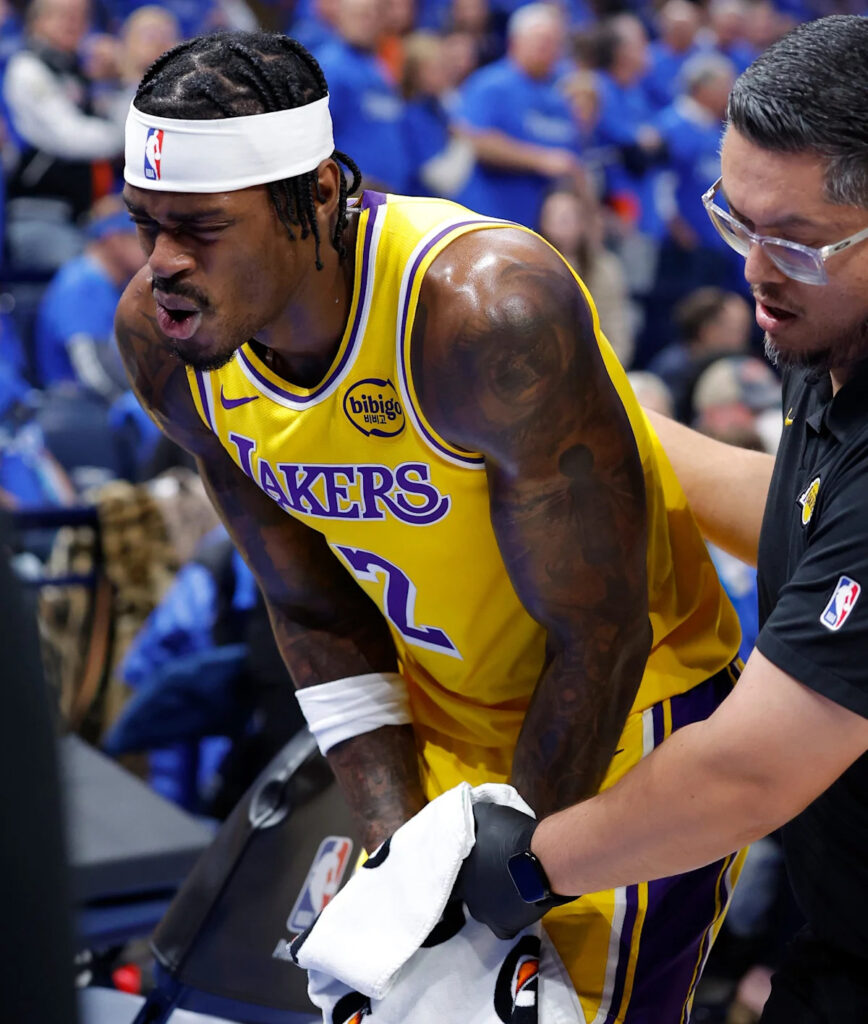 Lakers’ Jarred Vanderbilt suffers gruesome finger injury vs Thunder