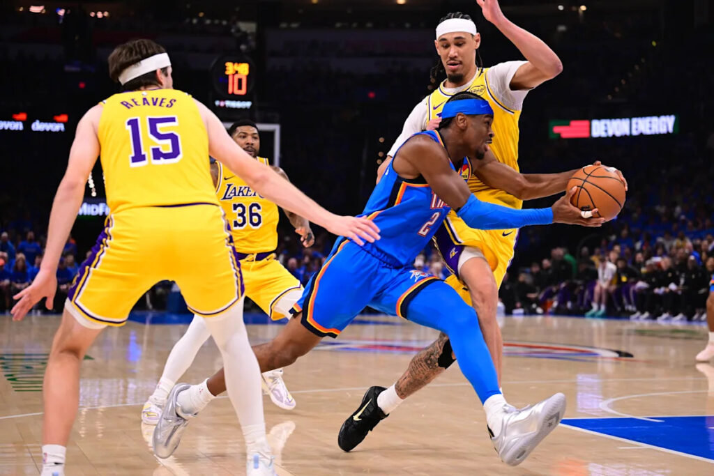 Courtside chess: Inside the Lakers’ defensive plans to slow Shai Gilgeous-Alexander — and give themselves a puncher’s chance