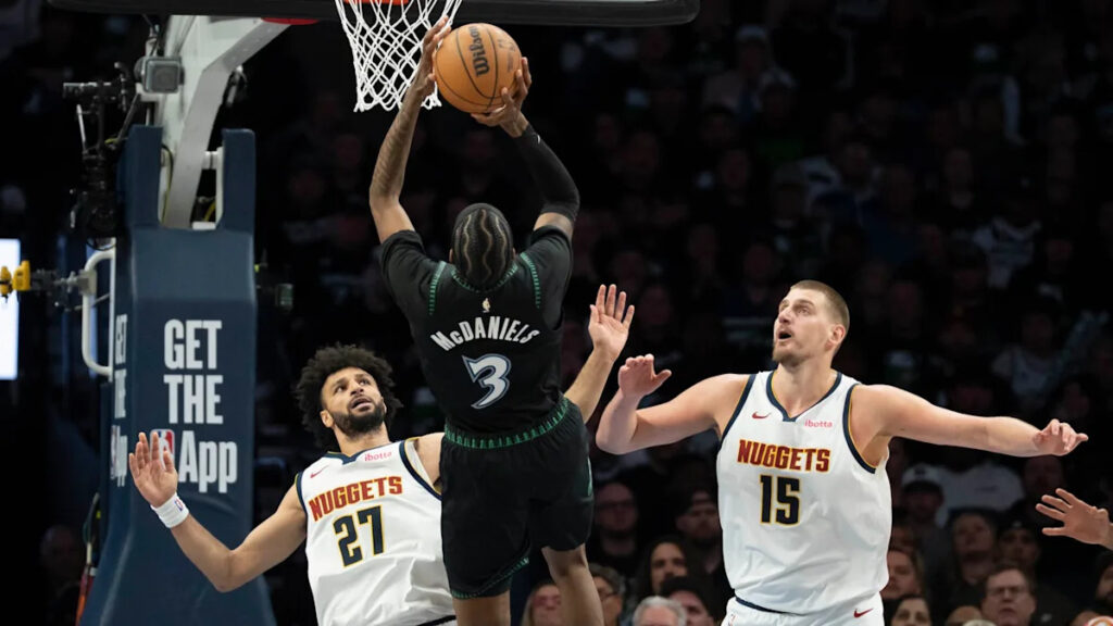 Jaden McDaniels leads Timberwolves on both ends of the court in 110-98 clincher to oust Nuggets in 6