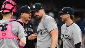 Carlos Rodon battles, but walks the ‘bugaboo’ in return to Yankees’ rotation