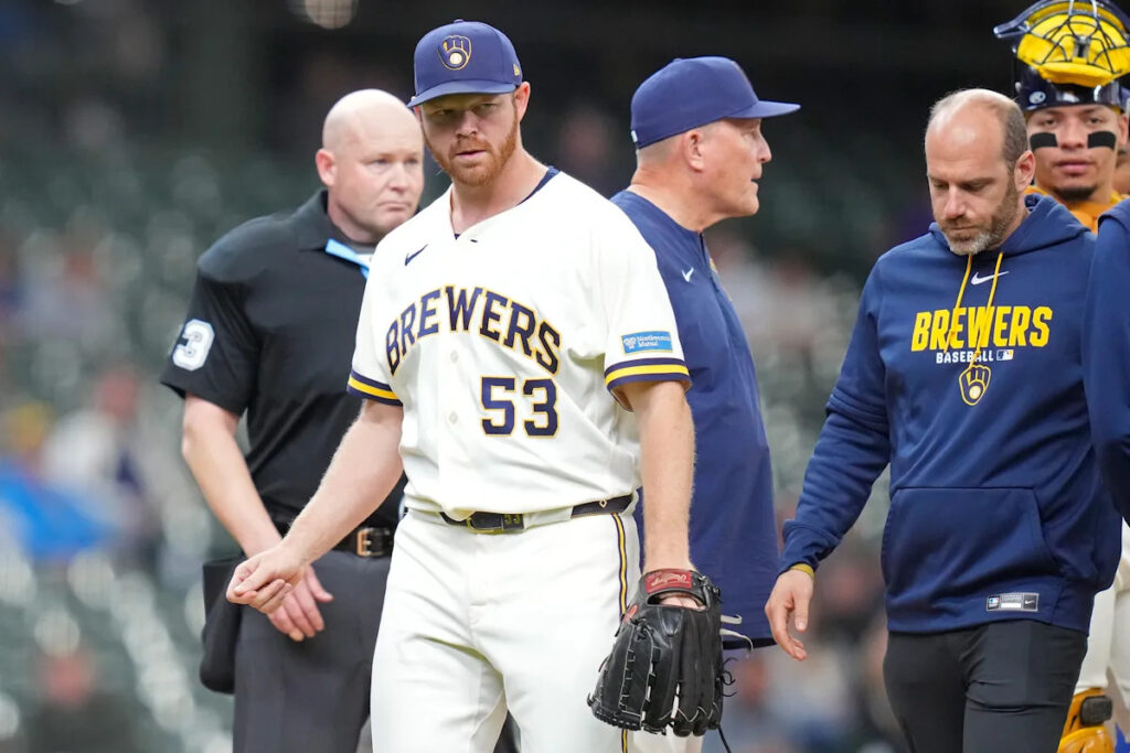 Brewers place pitcher Brandon Woodruff on IL after lowered velocity in previous start