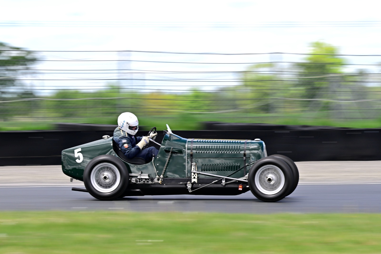 Ian Balmforth's Frazer Nash was victorious in both Pre-'55 HRCA races