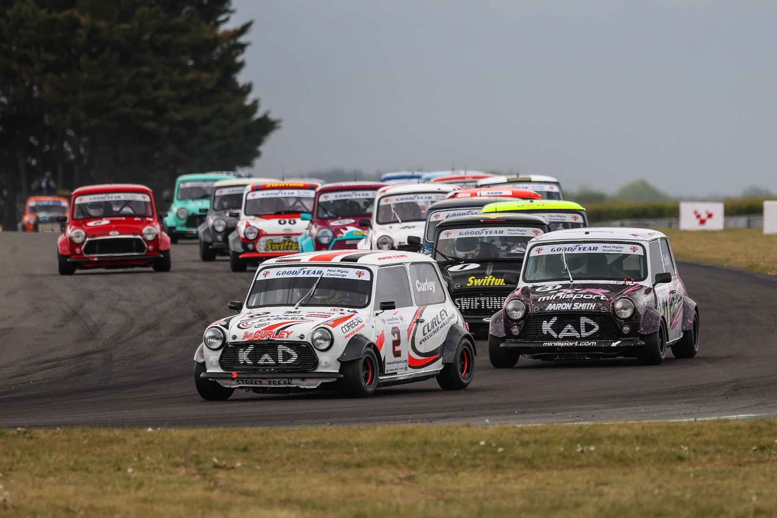 Curley was in the thick of the Mini Miglia action