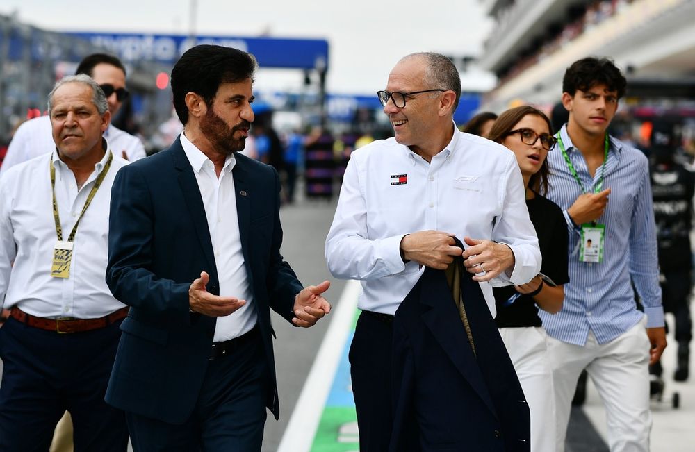 Mohammed ben Sulayem, FIA President and Stefano Domenicali, CEO of the Formula One Group