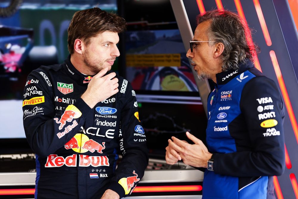 Max Verstappen, Red Bull Racing, Laurent Mekies, Red Bull Racing Team Principal
