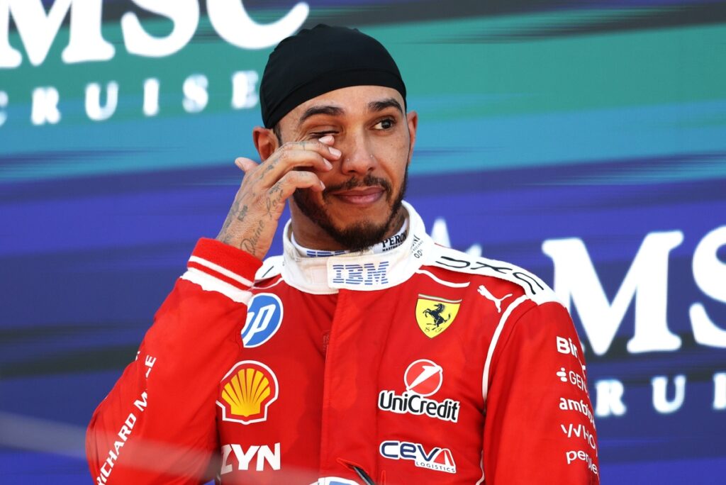 “Don’t forget who you are” How Hamilton beat his demons to win with Ferrari “Don’t forget who you are” How Hamilton beat his demons to win with Ferrari