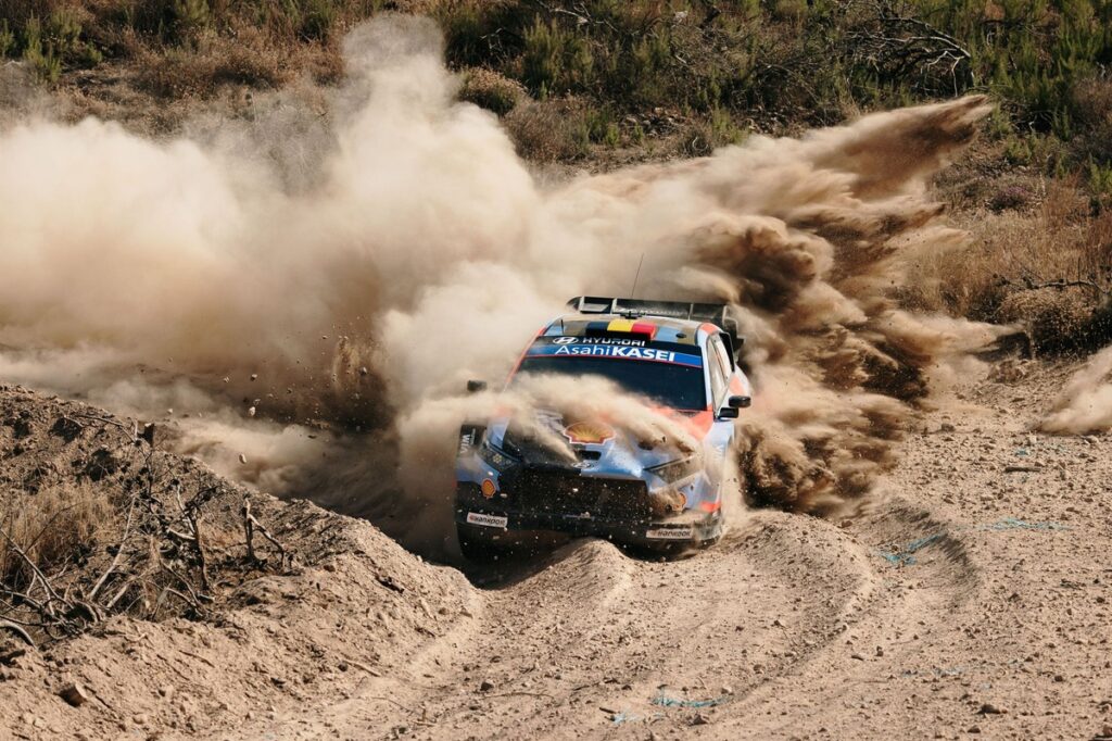 Neuville ends punishing day with slender lead