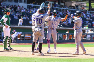 Rockies erupt for franchise-record 23 runs, 6 home runs against A’s in Las Vegas Rockies erupt for franchise-record 23 runs, 6 home runs against A’s in Las Vegas