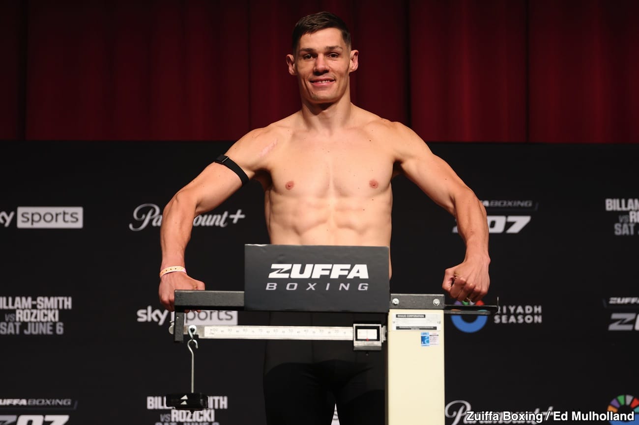 Image: Ryan Rozicki Raises Judge Concerns After Making Weight For Chris Billam-Smith Fight June 6