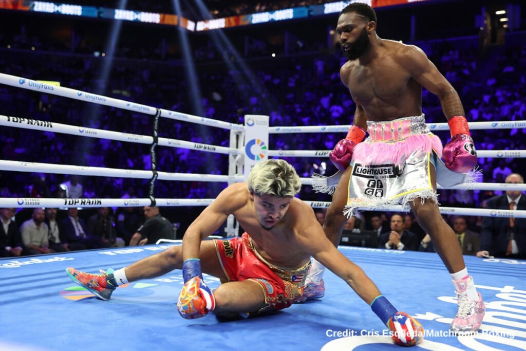 Jaron Ennis Stops Xander Zayas To Win Unified WBA, WBO Titles