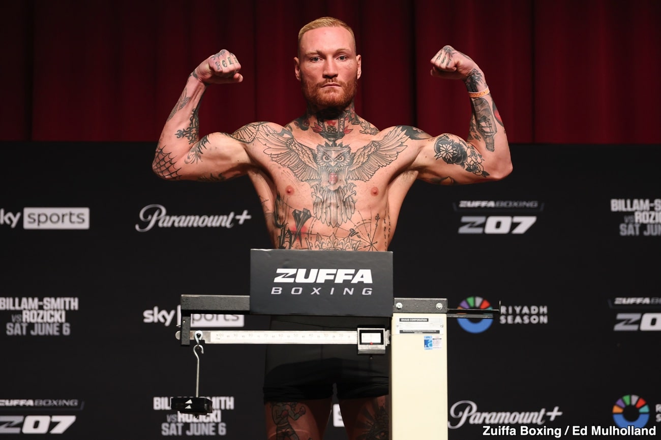 Image: Ryan Rozicki Raises Judge Concerns After Making Weight For Chris Billam-Smith Fight June 6