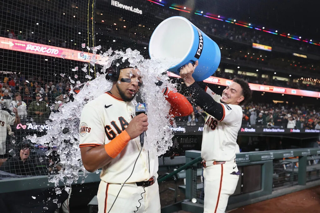 Victor Bericoto hits walkoff home run, guns down runner at home in 2-1 Giants win