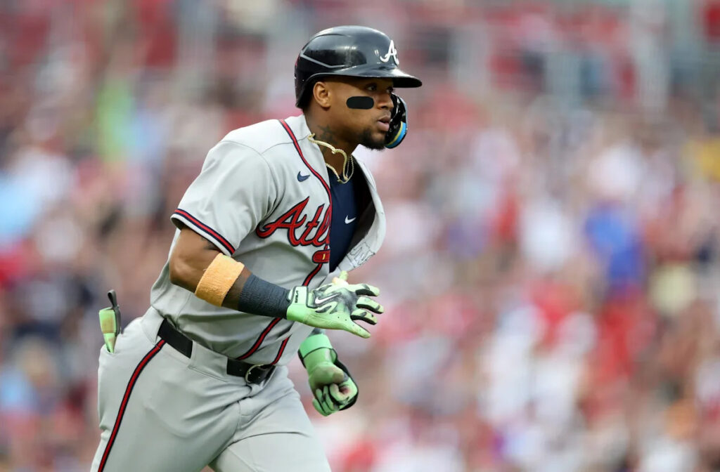Ronald Acuña Jr. exits game with apparent leg ailment Ronald Acuña Jr. exits game with apparent leg ailment