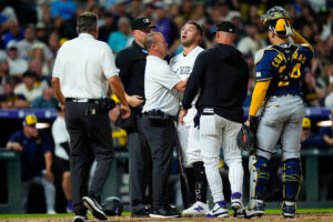 Jacob Misiorowski hits Tyler Freeman in helmet with pitch