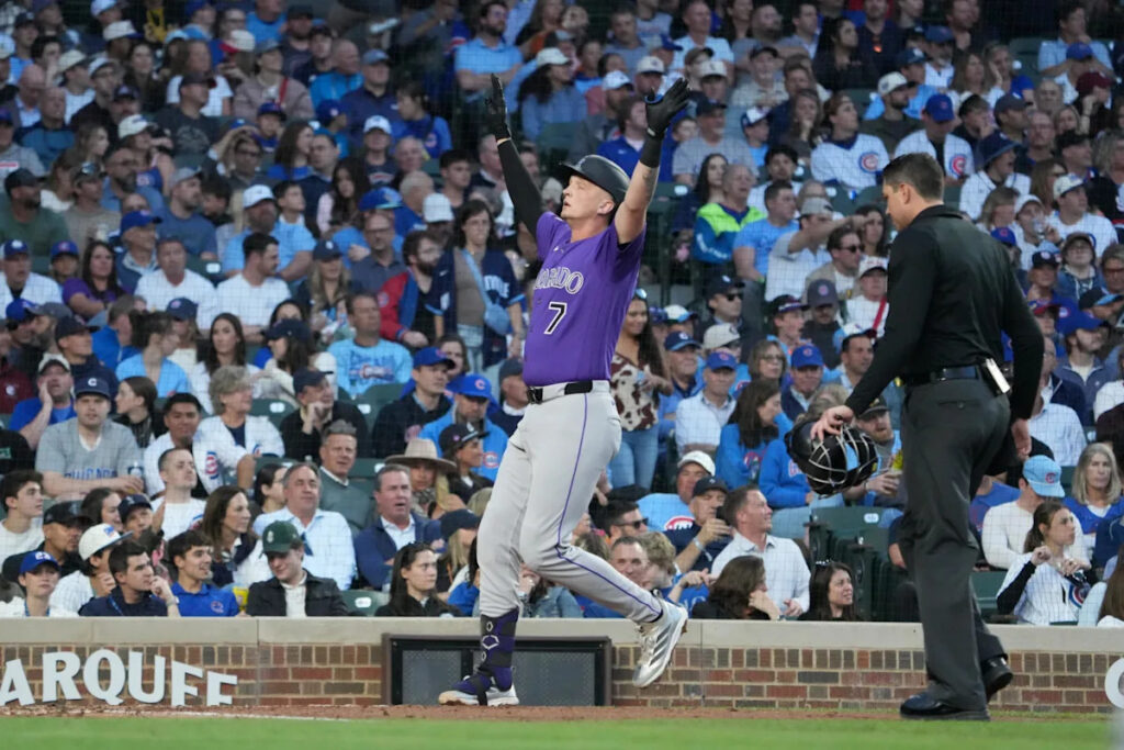 Rockies play (mostly) small ball, pass the baton, and fly the W in a 5-2 win over the Cubs Rockies play (mostly) small ball, pass the baton, and fly the W in a 5-2 win over the Cubs