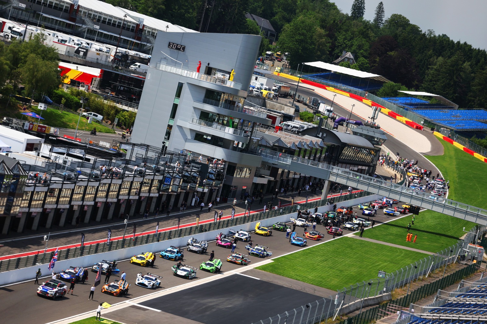 Huge combined field meant traffic was regularly a problem
