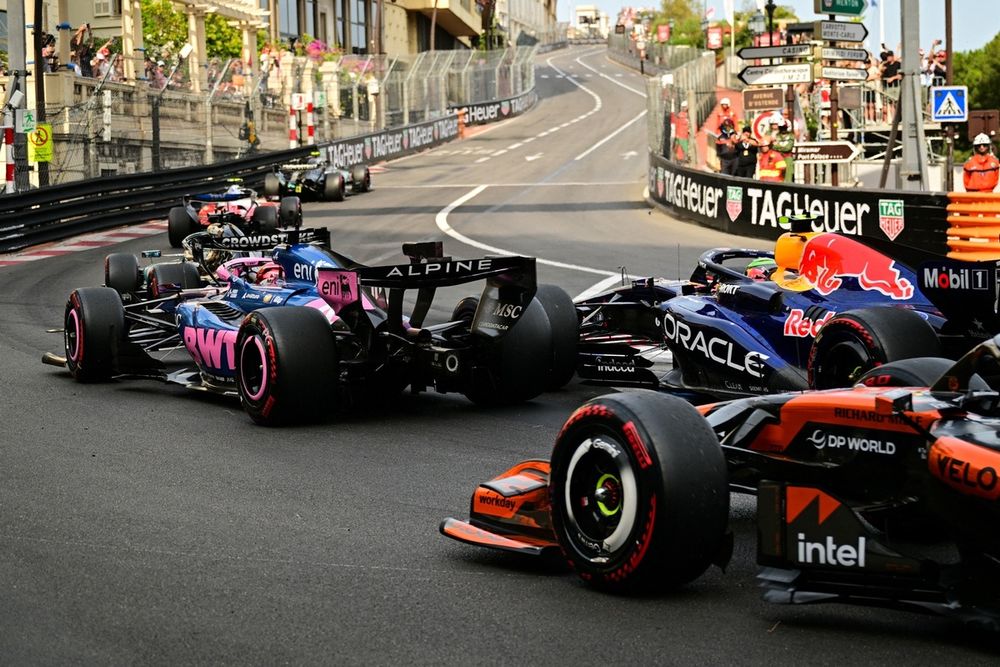 Russell was running third after the last restart in Monaco