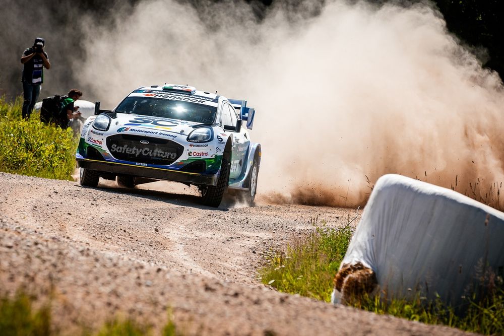 Josh McErlean retired his M-Sport Ford World Rally Team Ford Puma Rally1