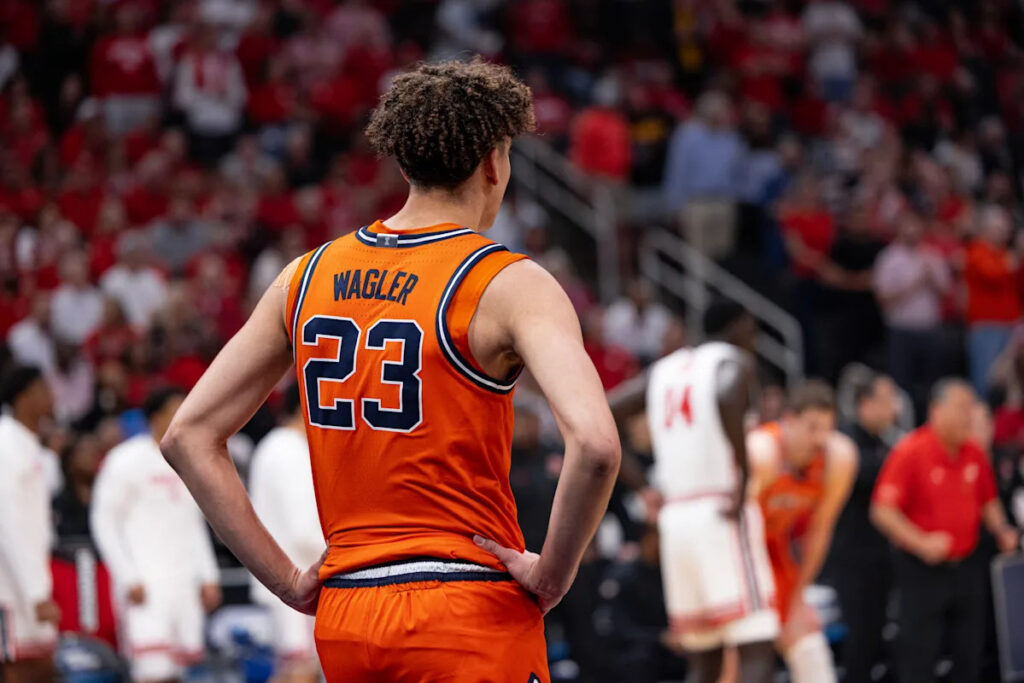 Keaton Wagler struggles in NBA Summer League Debut Keaton Wagler struggles in NBA Summer League Debut