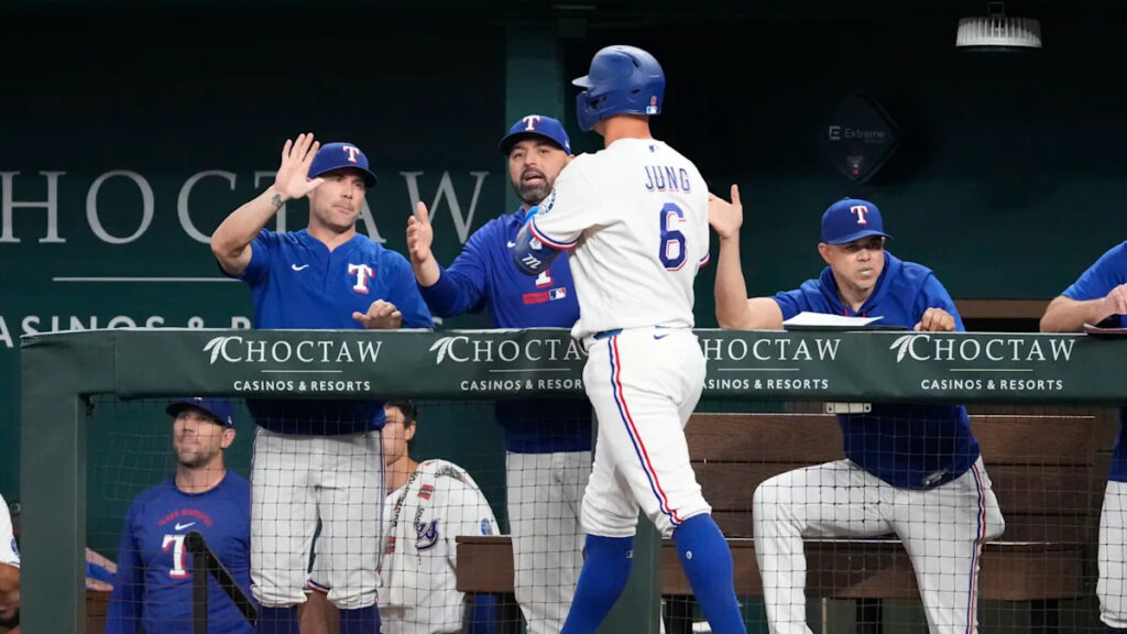 Rangers’ Josh Jung exits with calf tightness after Kyle Higashioka is put on IL Rangers’ Josh Jung exits with calf tightness after Kyle Higashioka is put on IL