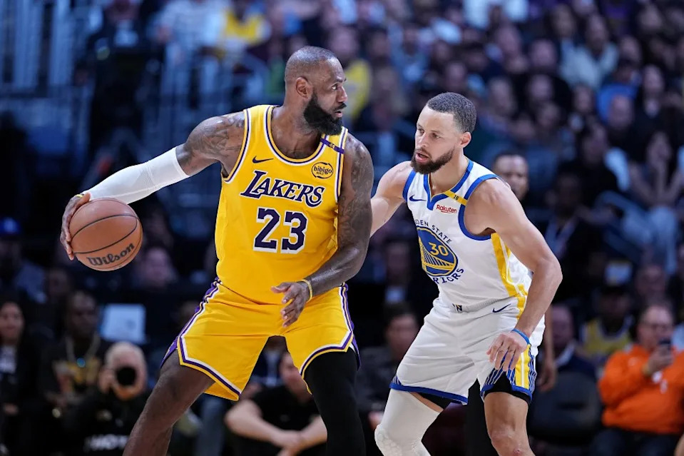 LeBron James heavily considering joining the Warriors, but ultimately chose to end his career in <a class="link " href="https://sports.yahoo.com/nba/teams/philadelphia/" data-i13n="sec:content-canvas;subsec:anchor_text;elm:context_link" data-ylk="slk:Philadelphia;sec:content-canvas;subsec:anchor_text;elm:context_link;itc:0" data-yga="{"yLinkElement":"context_link","yModuleName":"content-canvas","yLinkText":"Philadelphia","ySubModuleName":"anchor_text","yHasCommerce":false}">Philadelphia</a>. Getty Images