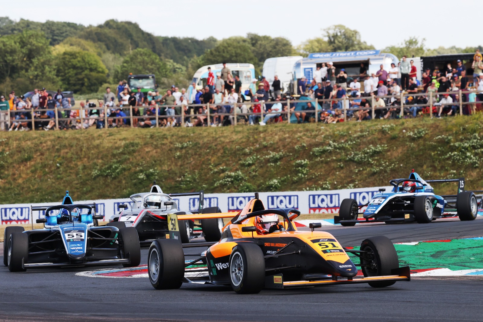 Points leader suffered two no scores after collisions before ending his weekend with a podium