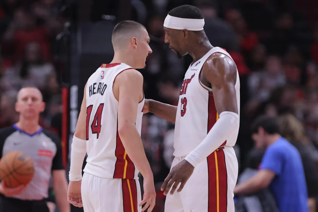 Bam Adebayo punched Tyler Herro over social media criticism in Las Vegas Bam Adebayo punched Tyler Herro over social media criticism in Las Vegas