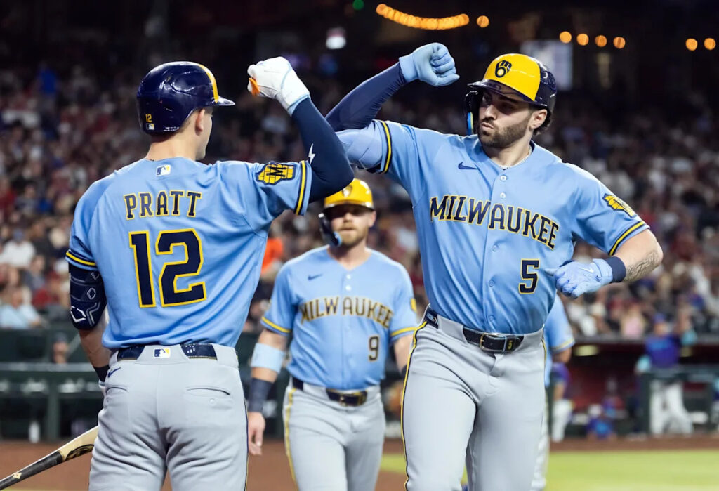 Bullpen delivers as Brewers win another late-night West Coast affair Bullpen delivers as Brewers win another late-night West Coast affair