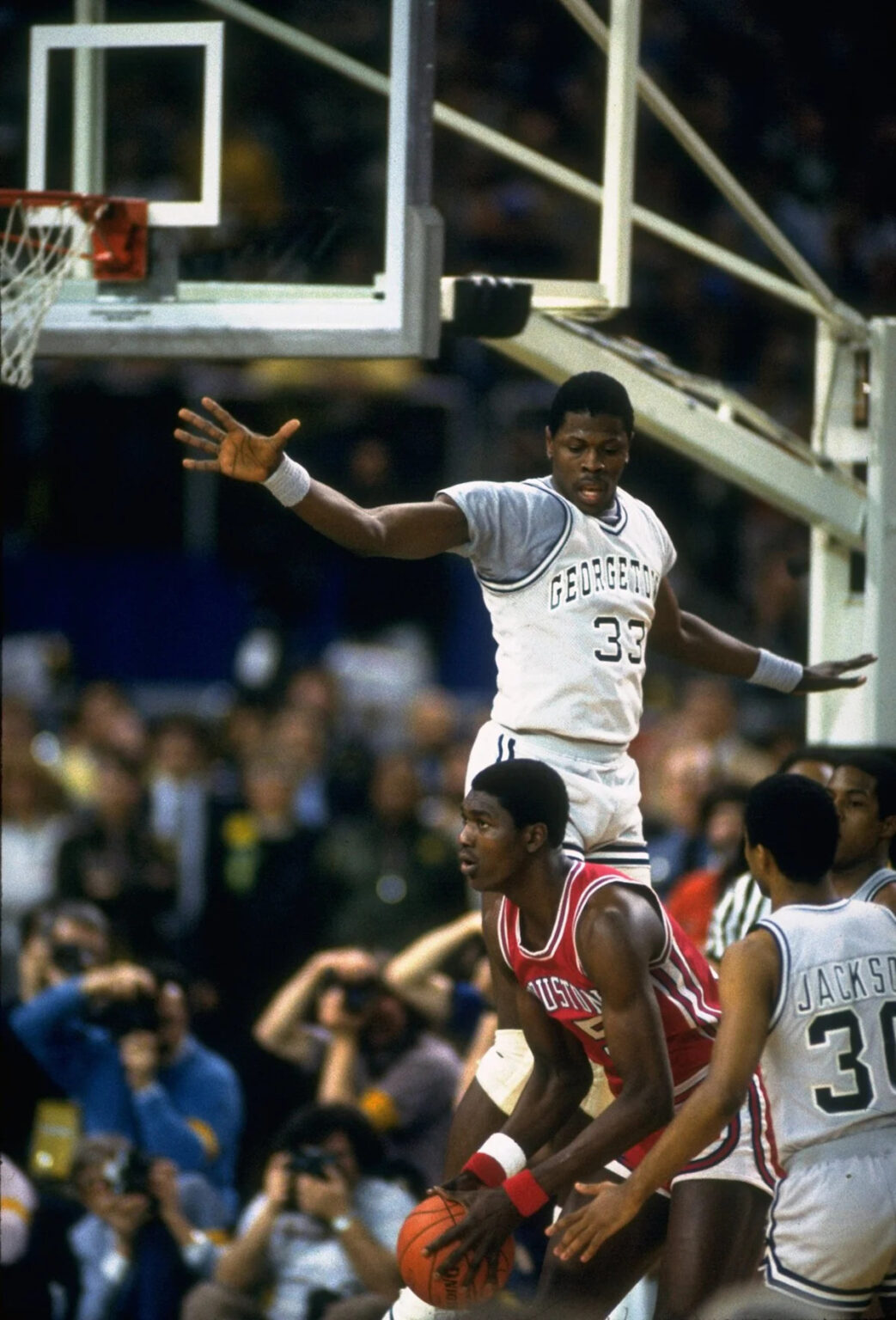 YouTube Gold: Patrick Ewing vs Hakeem Olajuwon In The 1984 NCAA Championship Game YouTube Gold: Patrick Ewing vs Hakeem Olajuwon In The 1984 NCAA Championship Game