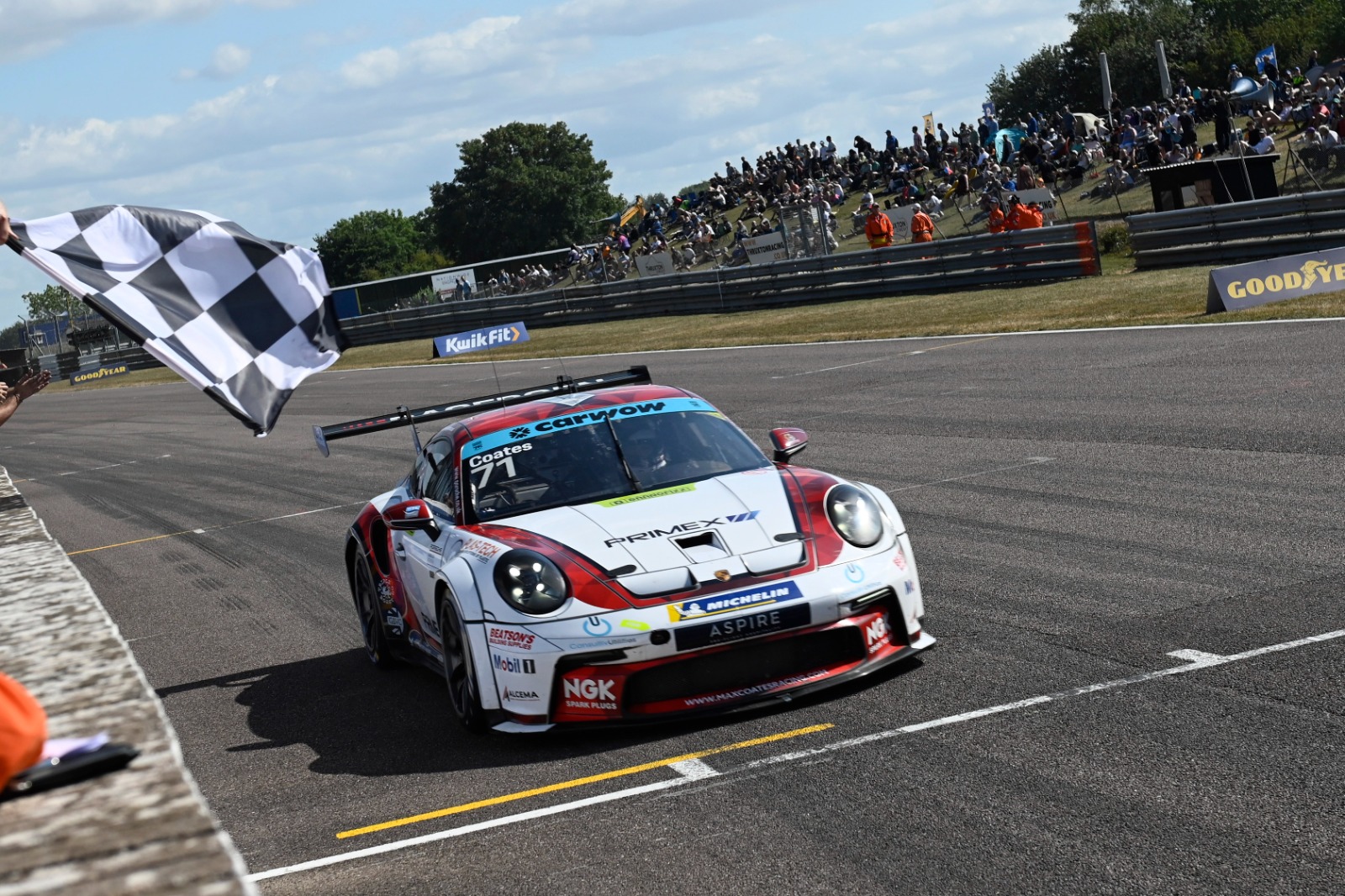 Coates claimed a first win of the season with a dominant drive in race two