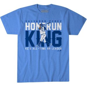 Get your Salvador Perez: Kansas City Home Run King t-shirt from BreakingT!