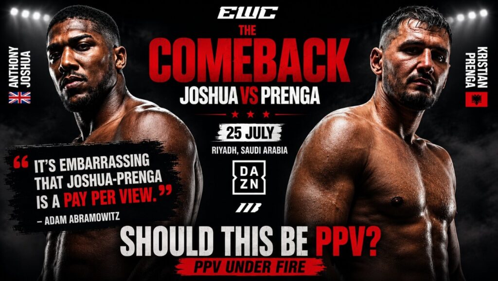 Anthony Joshua vs. Kristian Prenga Slammed As PPV Tune-Up Anthony Joshua vs. Kristian Prenga Slammed As PPV Tune-Up