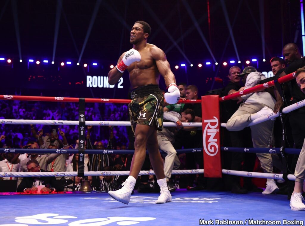 AJ Anthony Joshua KOs Kristian Prenga