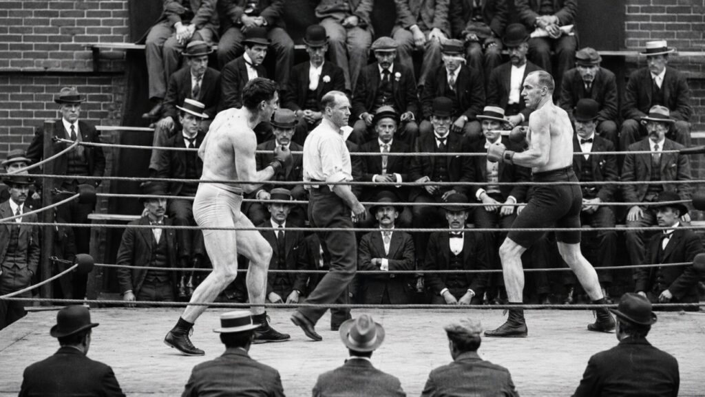 James J. Jeffries Survives Bob Fitzsimmons’ Assault In Brutal 1902 Classic