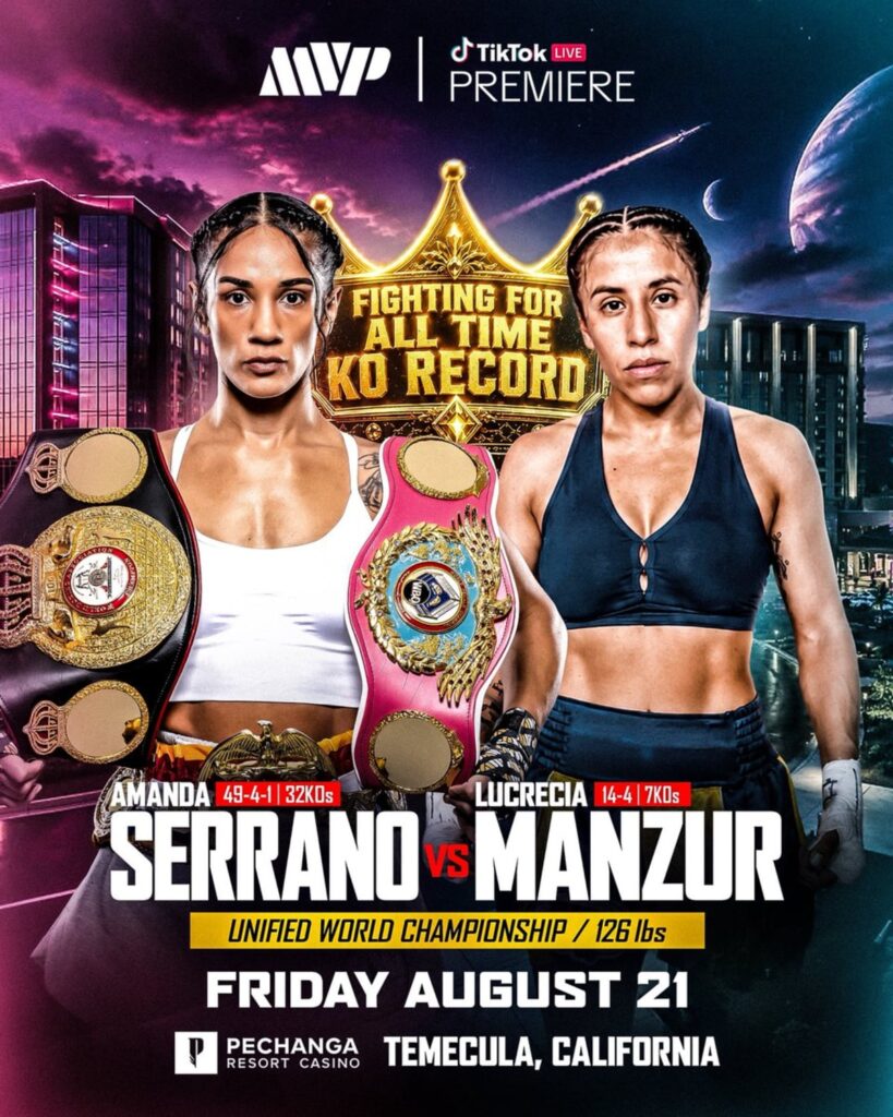 Amanda Serrano Returns Against Lucrecia Manzur on August 21 Amanda Serrano Returns Against Lucrecia Manzur on August 21