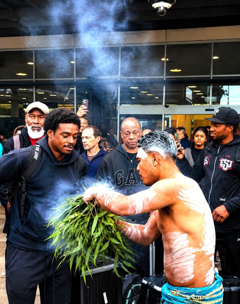 Errol Spence Jr. Receives Traditional Welcome in Australia Errol Spence Jr. Receives Traditional Welcome in Australia