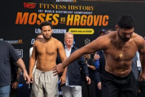 Moses Itauma Shoves Hrgovic Off Weigh In Stage